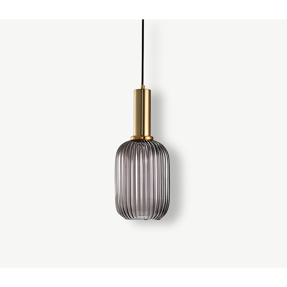 Ribbed Glass Pendant Light