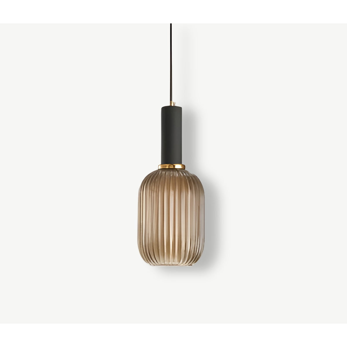 Ribbed Glass Pendant Light