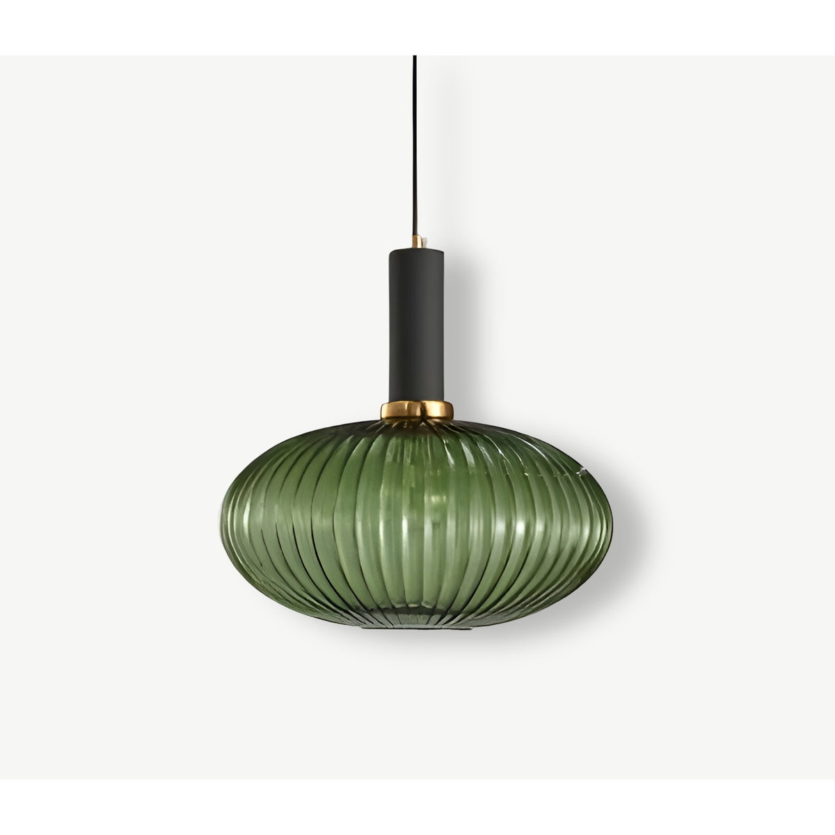 Ribbed Glass Pendant Light