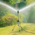 Rotating Tripod Sprinkler – 360° coverage, adjustable height, quick-connect