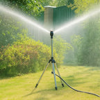 Rotating Tripod Sprinkler – 360° coverage, adjustable height, quick-connect