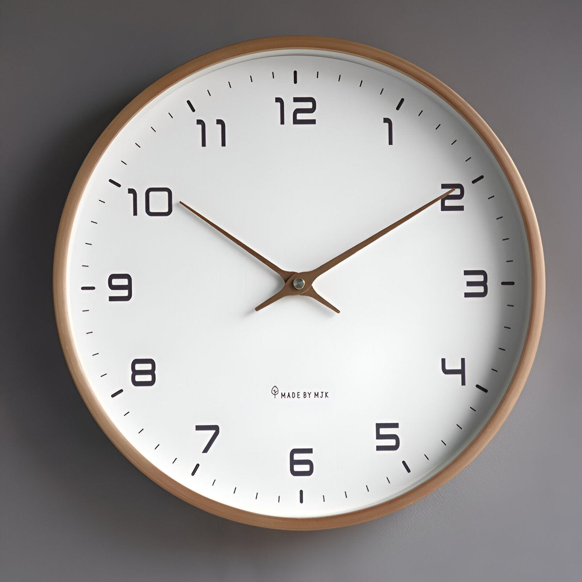 Round Wooden Wall Clock