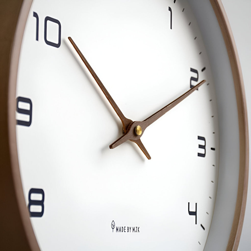 Round Wooden Wall Clock