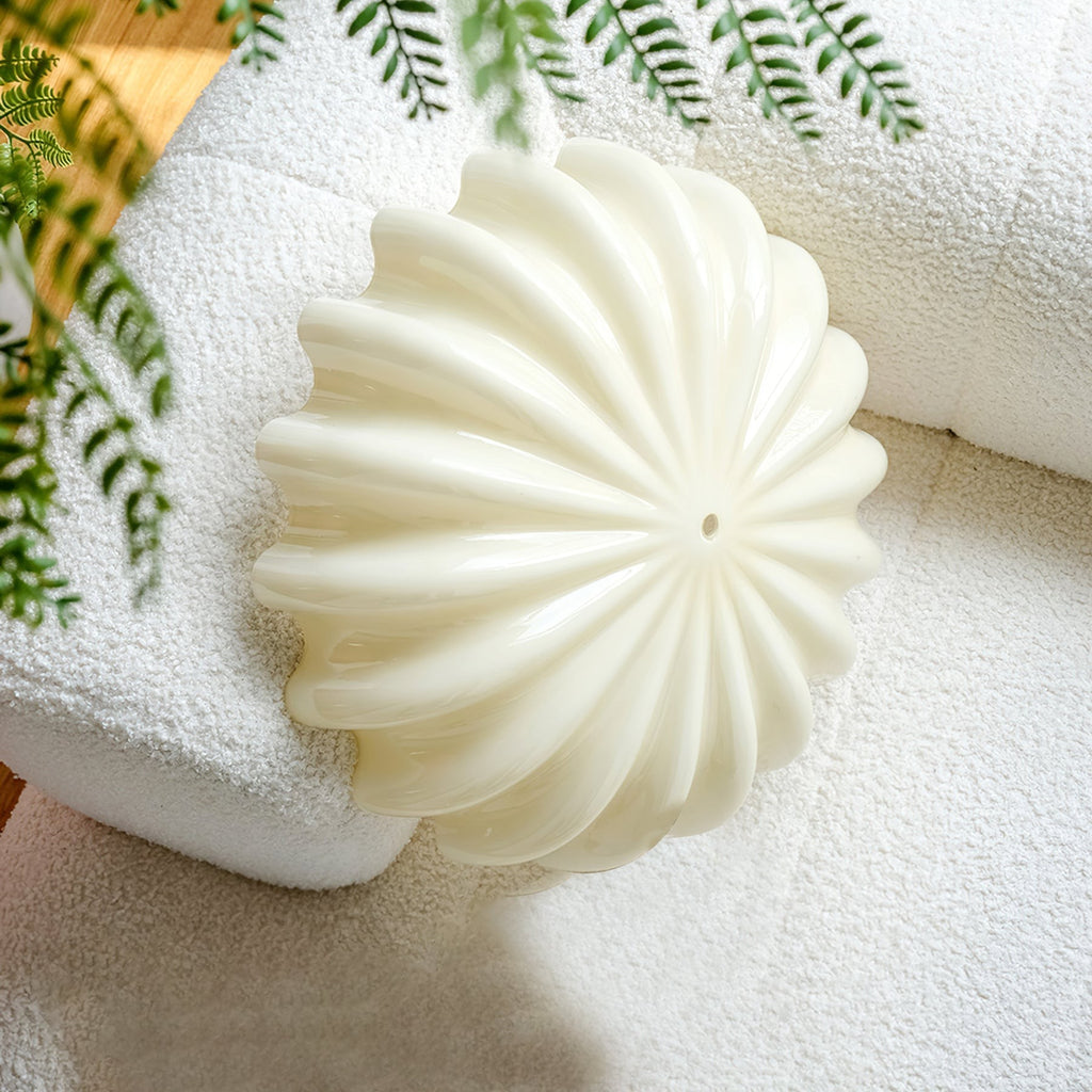 Scalloped Flush Ceiling Light