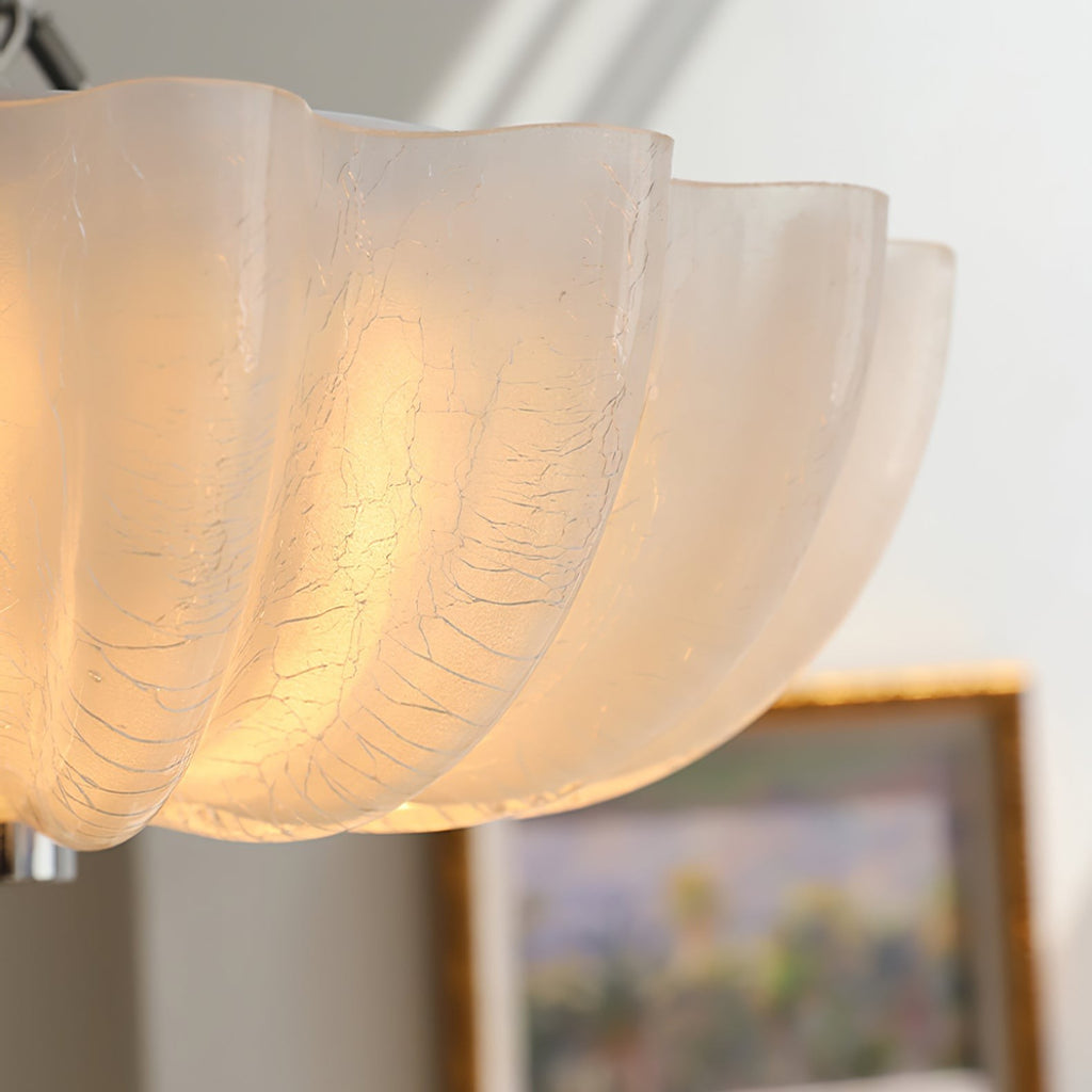 Scalloped Flush Ceiling Light