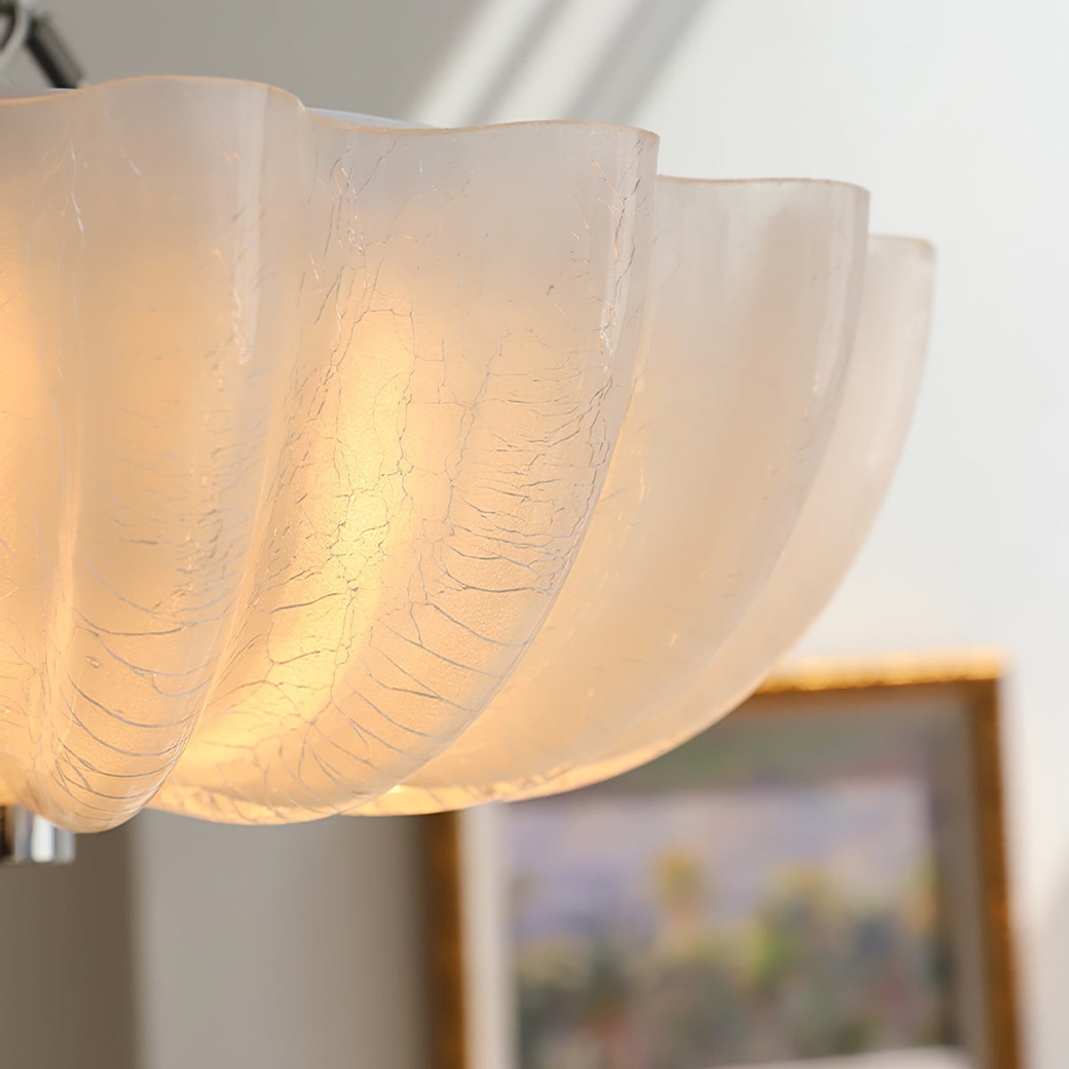 Scalloped Flush Ceiling Light