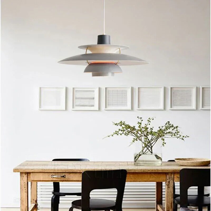 Scandinavian Pendant Light – matte metal, adjustable, colour choice