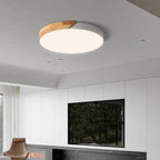 Scandinavian Wood Ceiling Light – flush mount, LED, colours