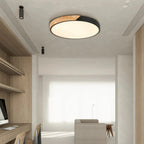 Scandinavian Wood Ceiling Light – flush mount, LED, colours