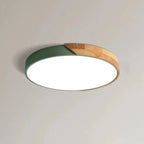 Scandinavian Wood Ceiling Light – flush mount, LED, colours