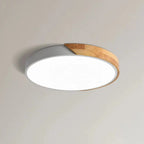 Scandinavian Wood Ceiling Light – flush mount, LED, colours