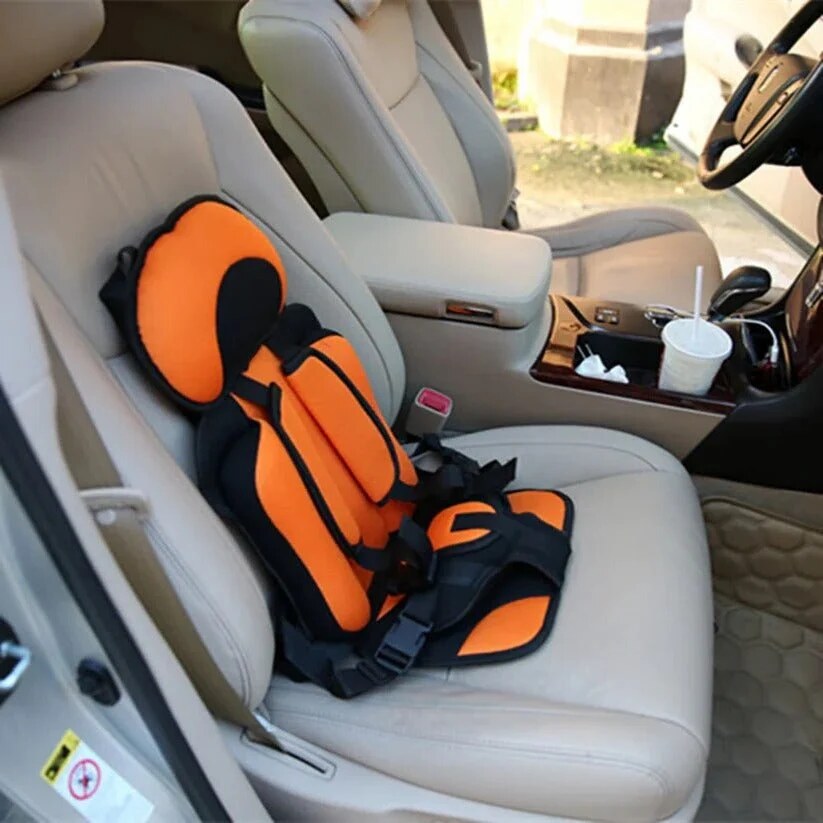 Foldable Travel Booster Seat with 5-Point Harness