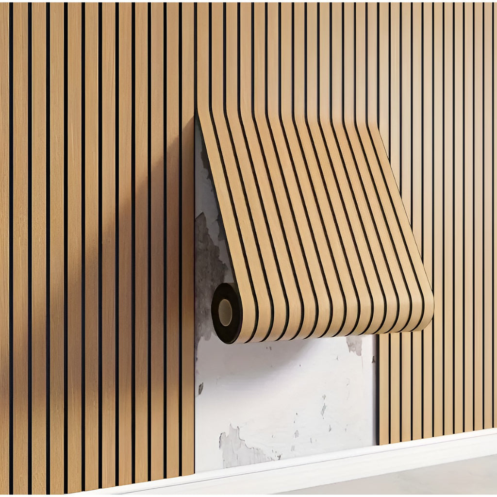 Self-Adhesive Slat Wallpaper