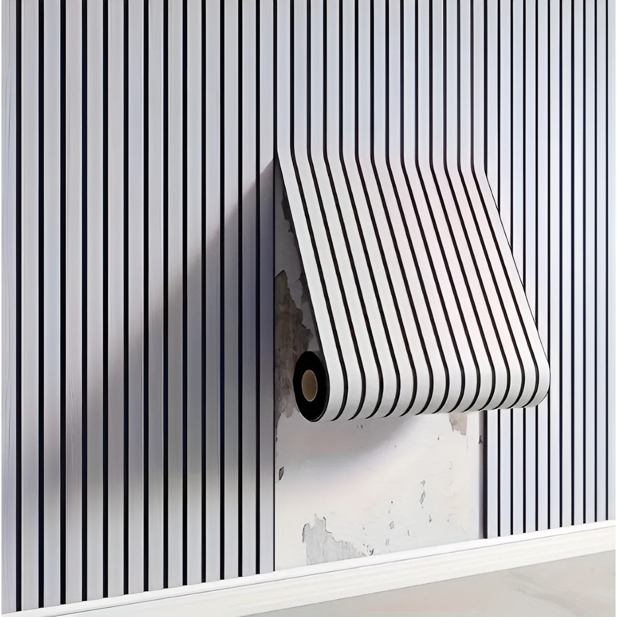 Self-Adhesive Slat Wallpaper