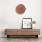 Silent Wall Clock – Nordic minimalist design, walnut timber hands