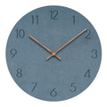 Silent Wall Clock – Nordic minimalist design, walnut timber hands