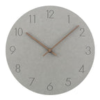 Silent Wall Clock – Nordic minimalist design, walnut timber hands