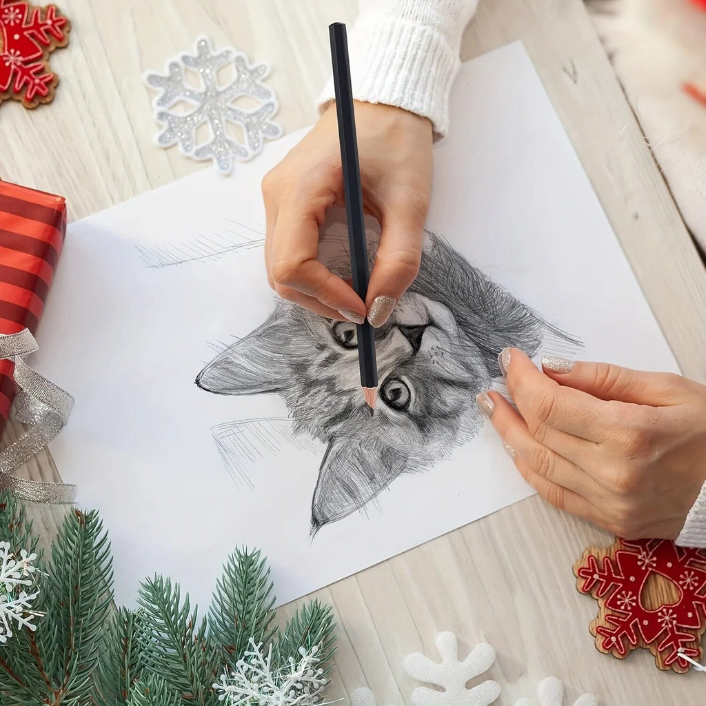 Sketching Pencil Set – graphite and charcoal with storage case