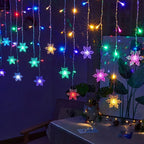 Snowflake or Icicle Curtain Lights
