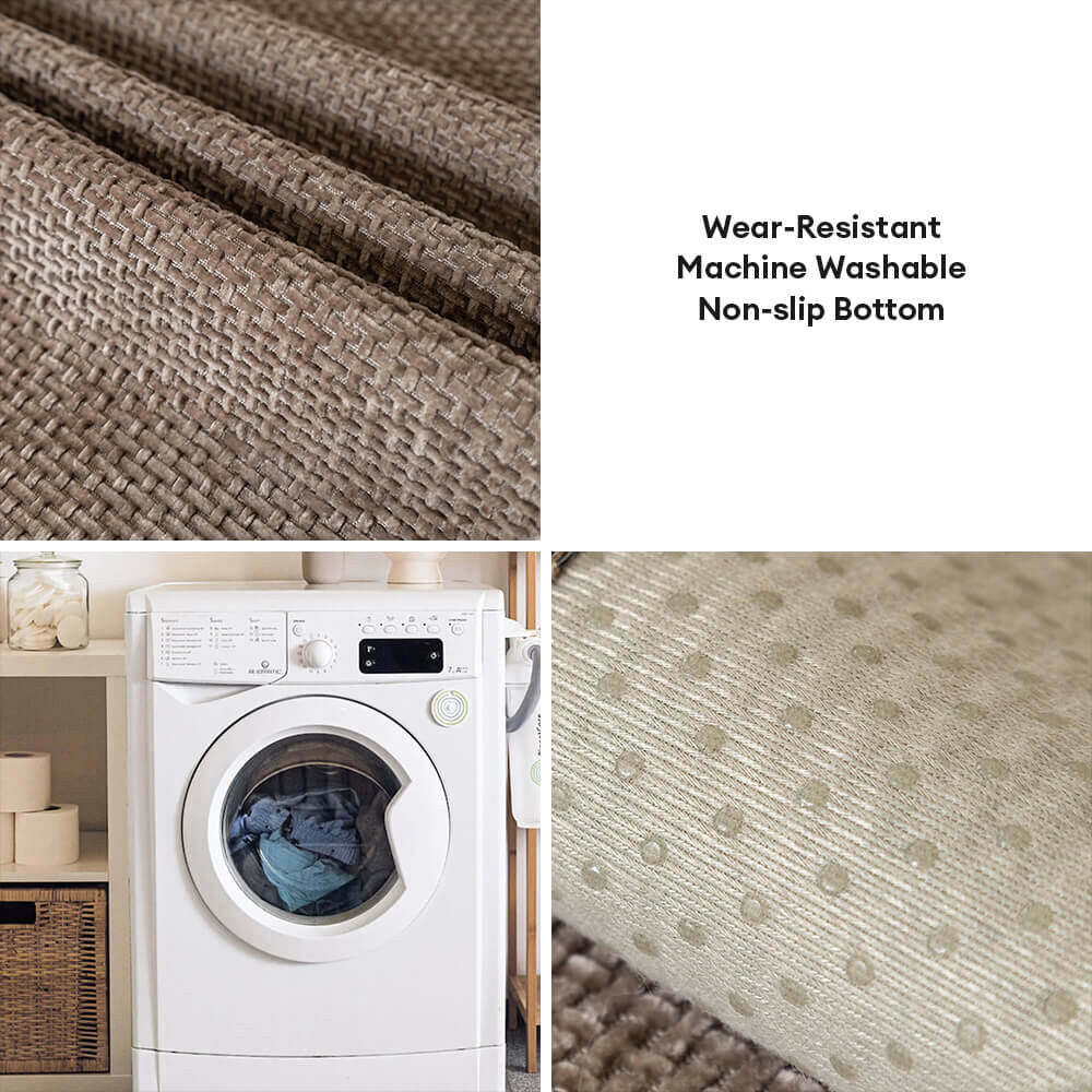 Sofa Cover – tweed woven chenille, anti-slip backing, protective layer