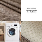Sofa Cover – tweed woven chenille, anti-slip backing, protective layer
