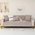 Sofa Cover – tweed woven chenille, anti-slip backing, protective layer