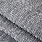 Sofa Slipcover – striped chenille, anti-scratch non-slip backed