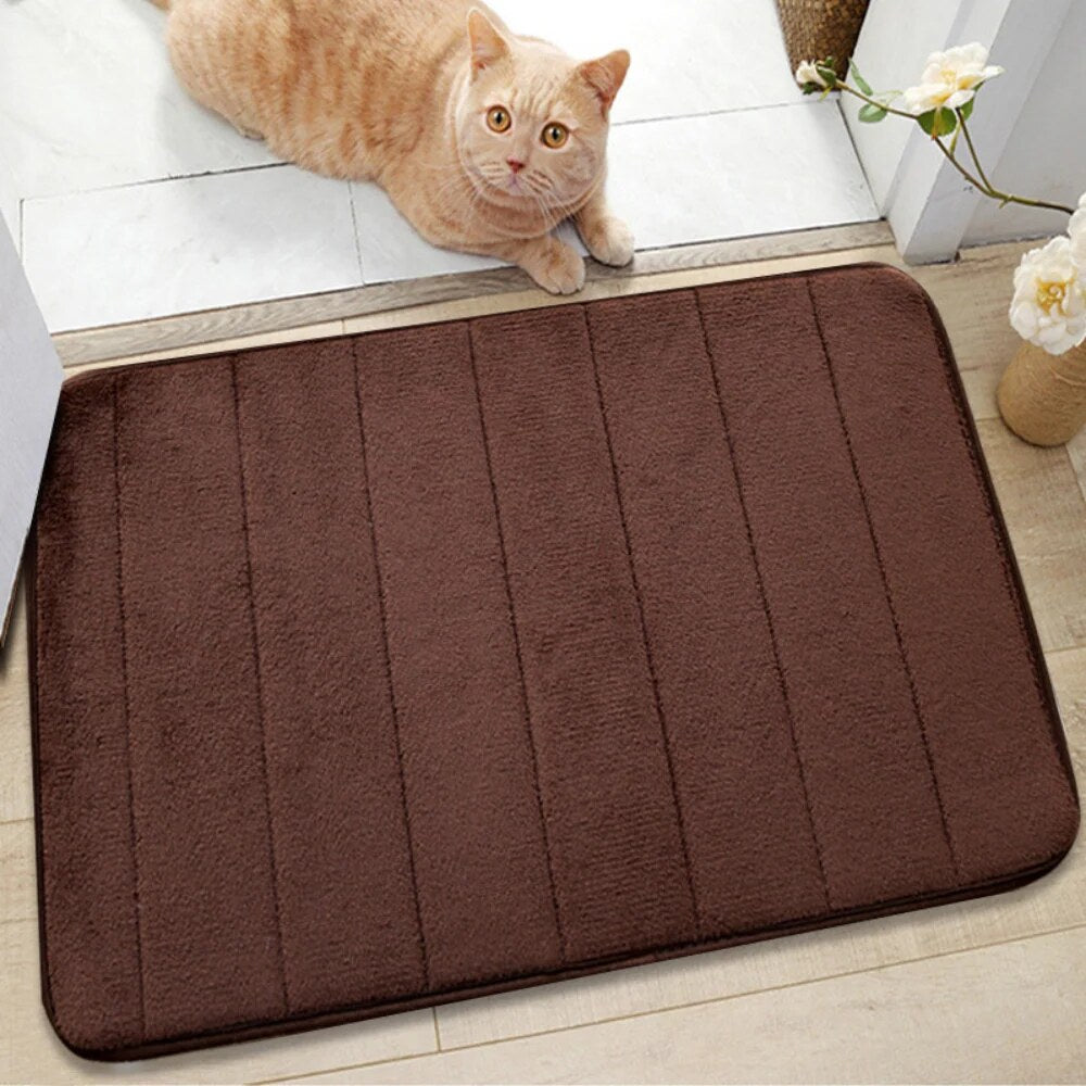 Soft Bath Mat – microfibre, non-slip backing, quick-dry design