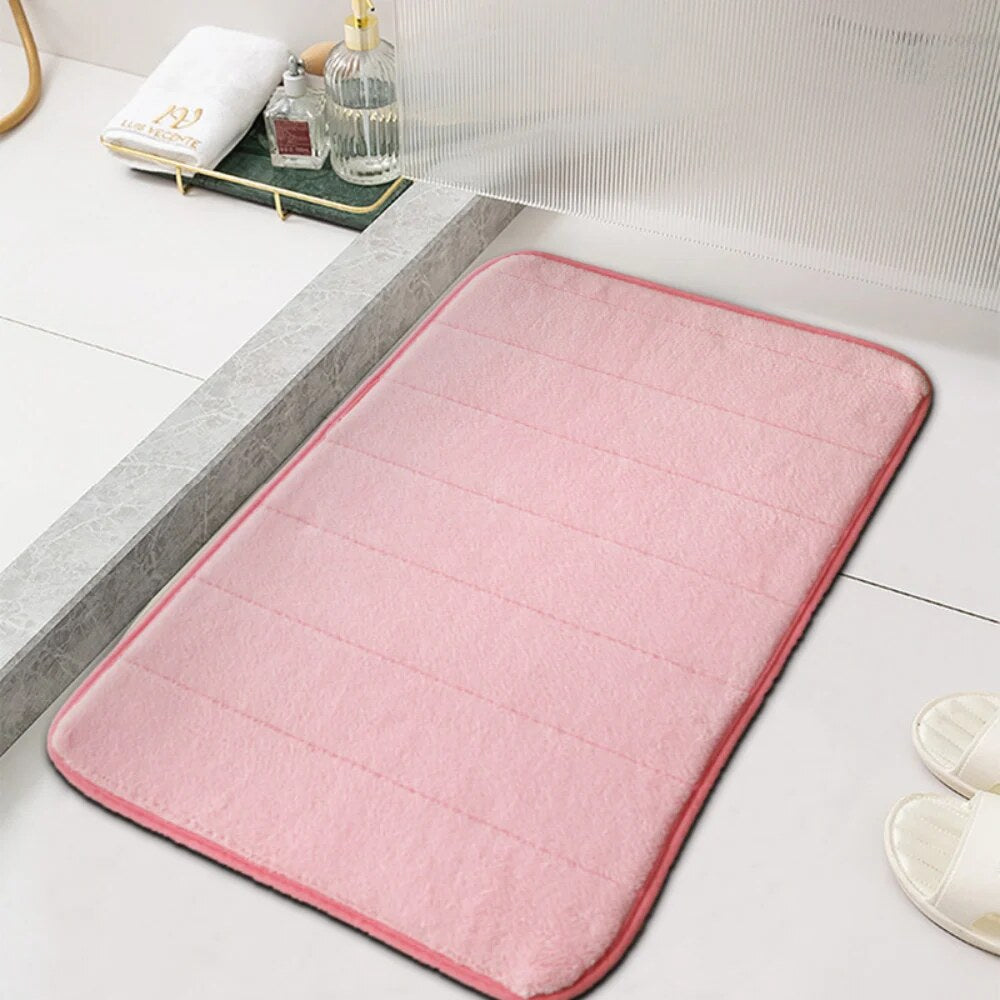 Soft Bath Mat – microfibre, non-slip backing, quick-dry design
