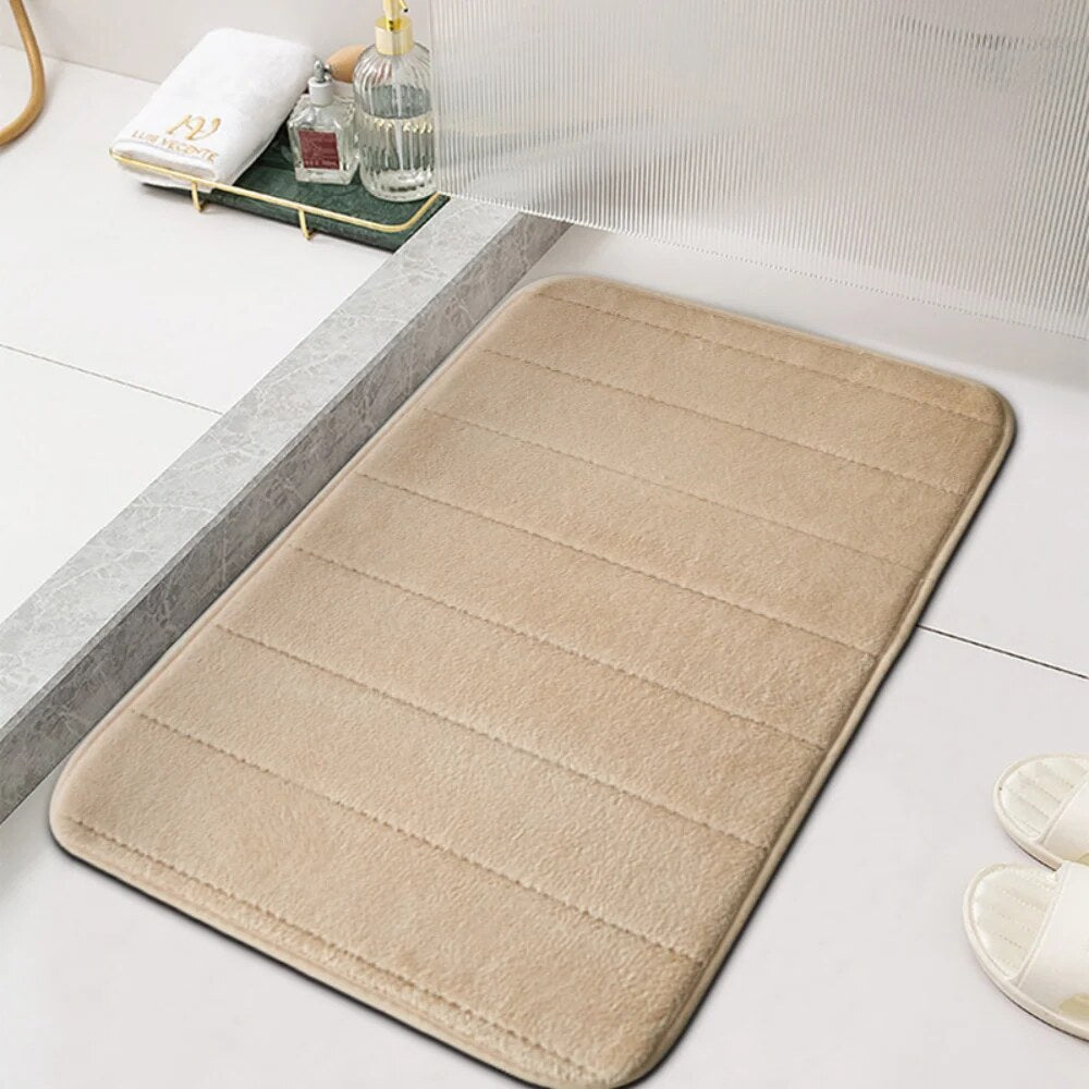 Soft Bath Mat – microfibre, non-slip backing, quick-dry design