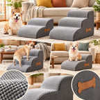 Soft Dog Stairs – joint-friendly foam, non-slip surface, washable