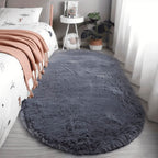 Soft Oval Rug – plush pile, non-slip backing, multiple colours