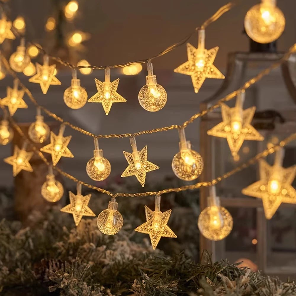 Solar Star and Globe Lights