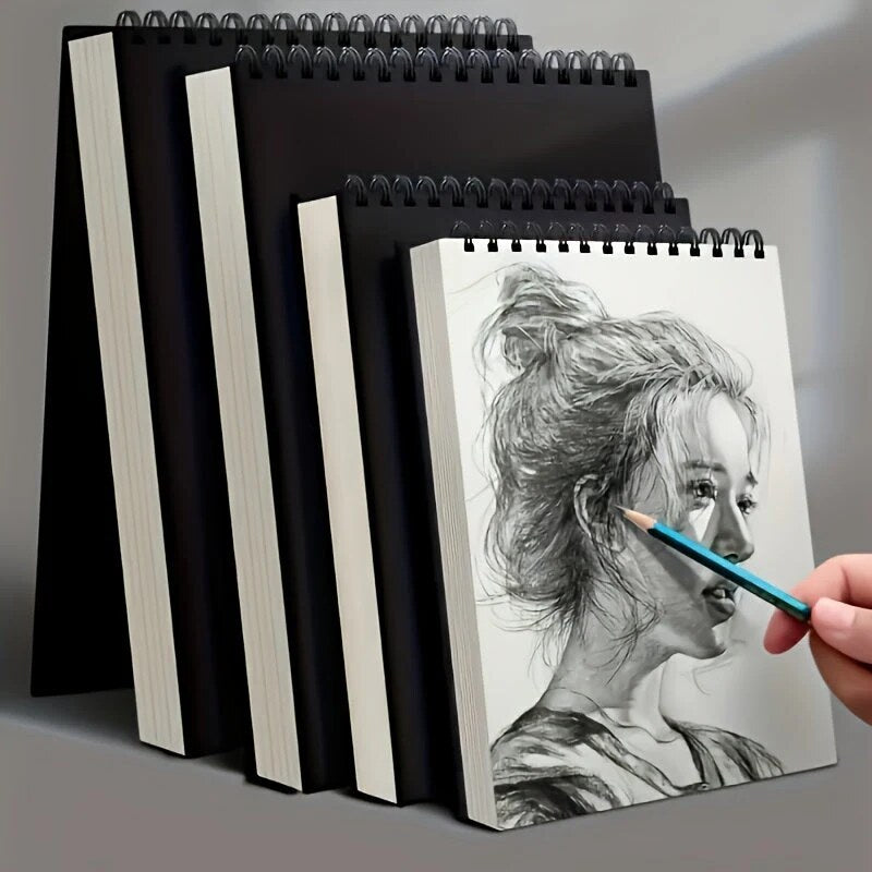 Spiral Bound Sketchbook Set – sketching, drawing, four compact books