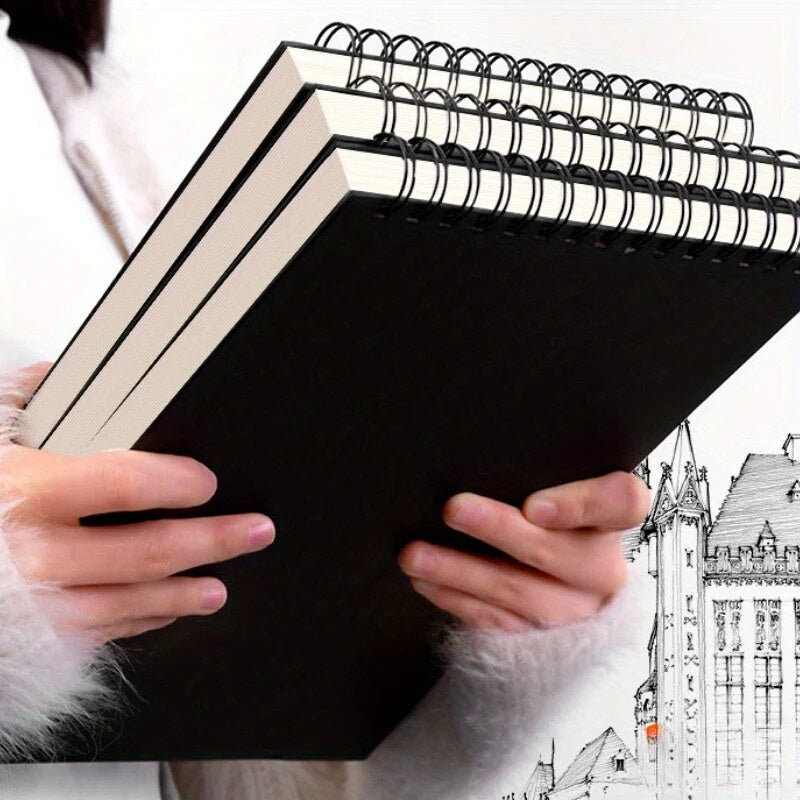 Spiral Bound Sketchbook Set – sketching, drawing, four compact books