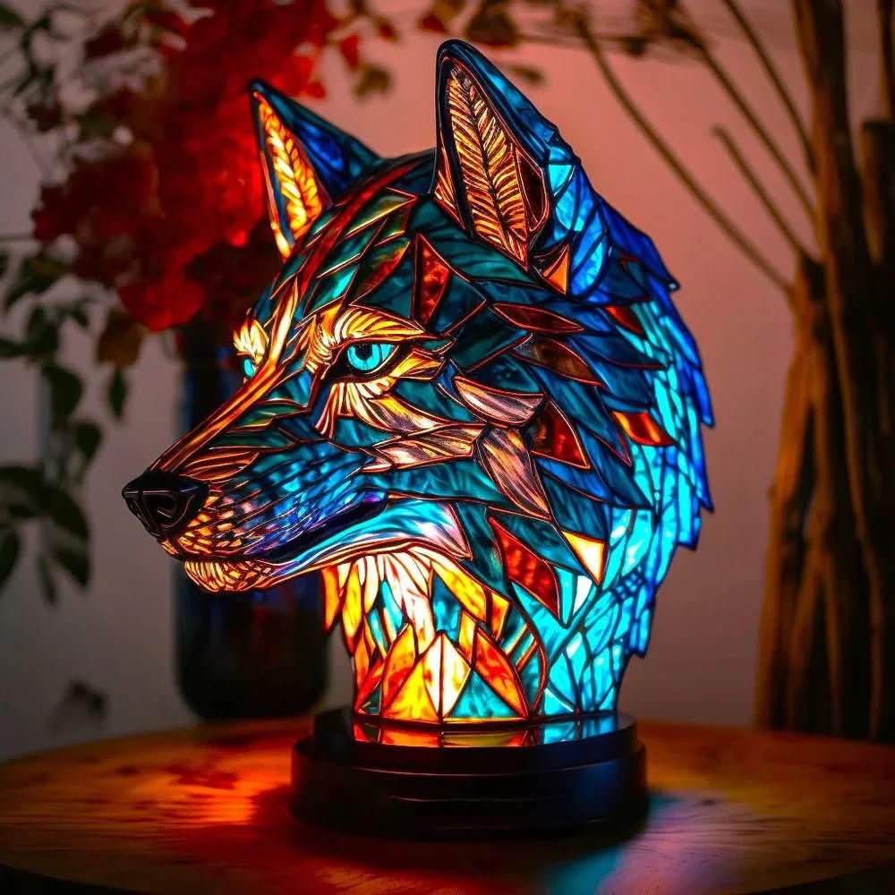 Stained Glass Animal Lamp
