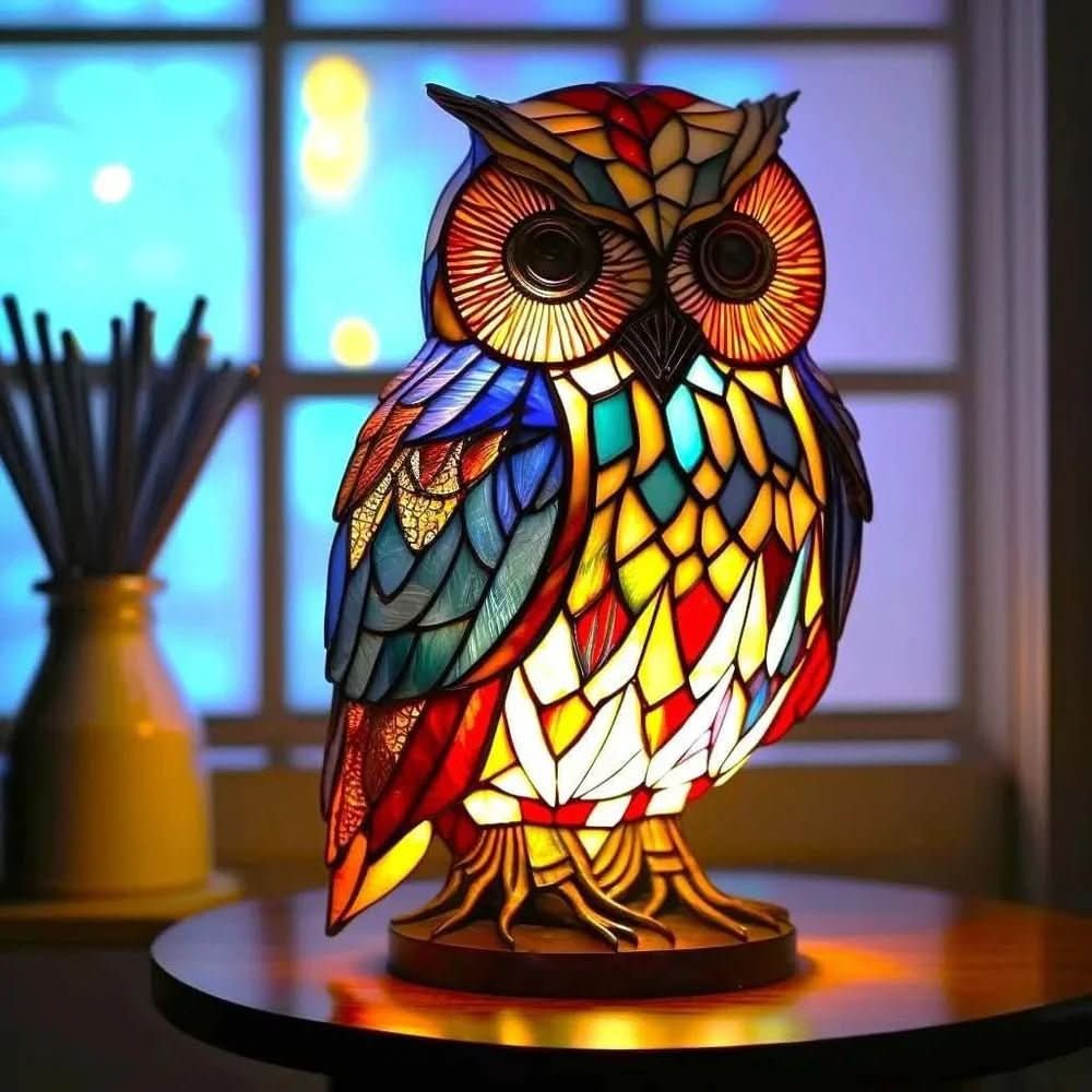 Stained Glass Animal Lamp
