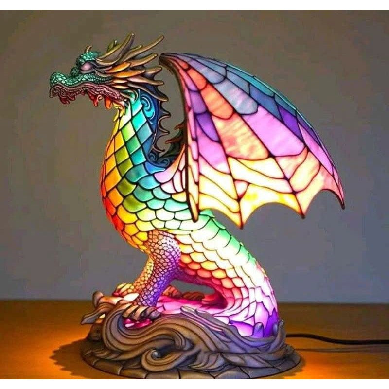 Stained Glass Animal Lamp