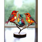 Stained Glass Bird Ornament
