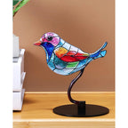 Stained Glass Bird Ornament