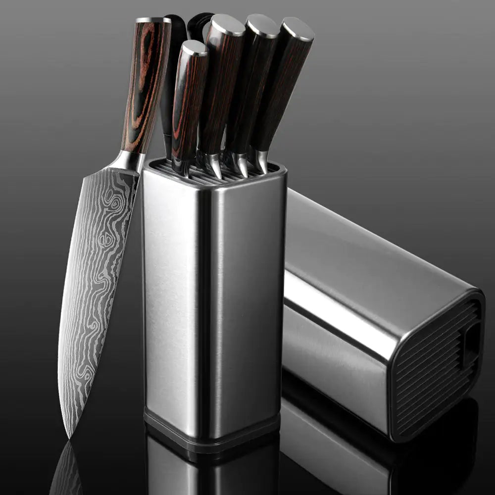 Stainless Steel Knife Block