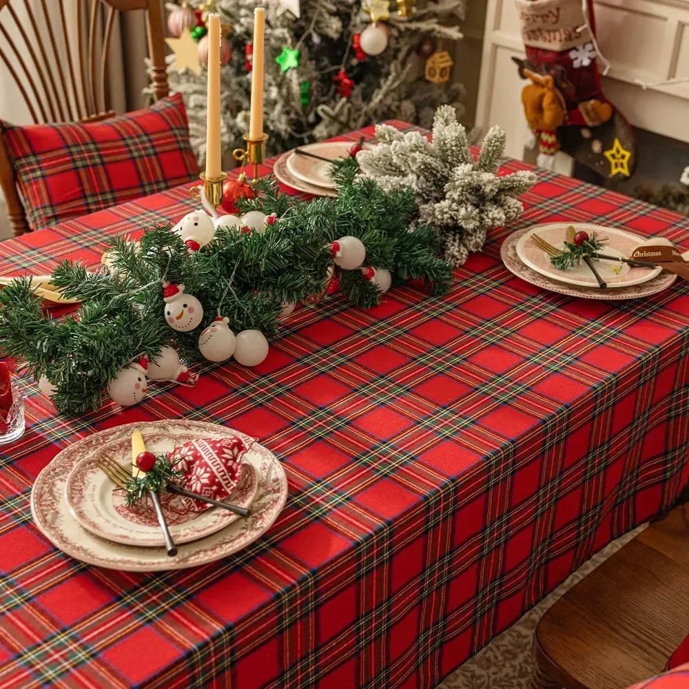 Tartan Christmas Tablecloth