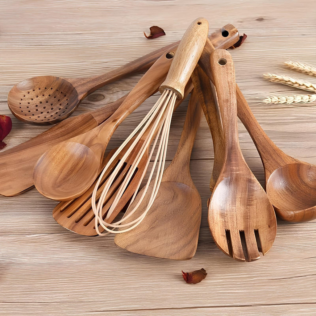Teak Wood Utensil Set