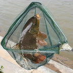 Telescopic Landing Net – folding frame, green mesh, portable