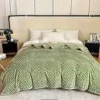 Textured Plush Fleece Throw – bubble pattern, six colours, three sizes