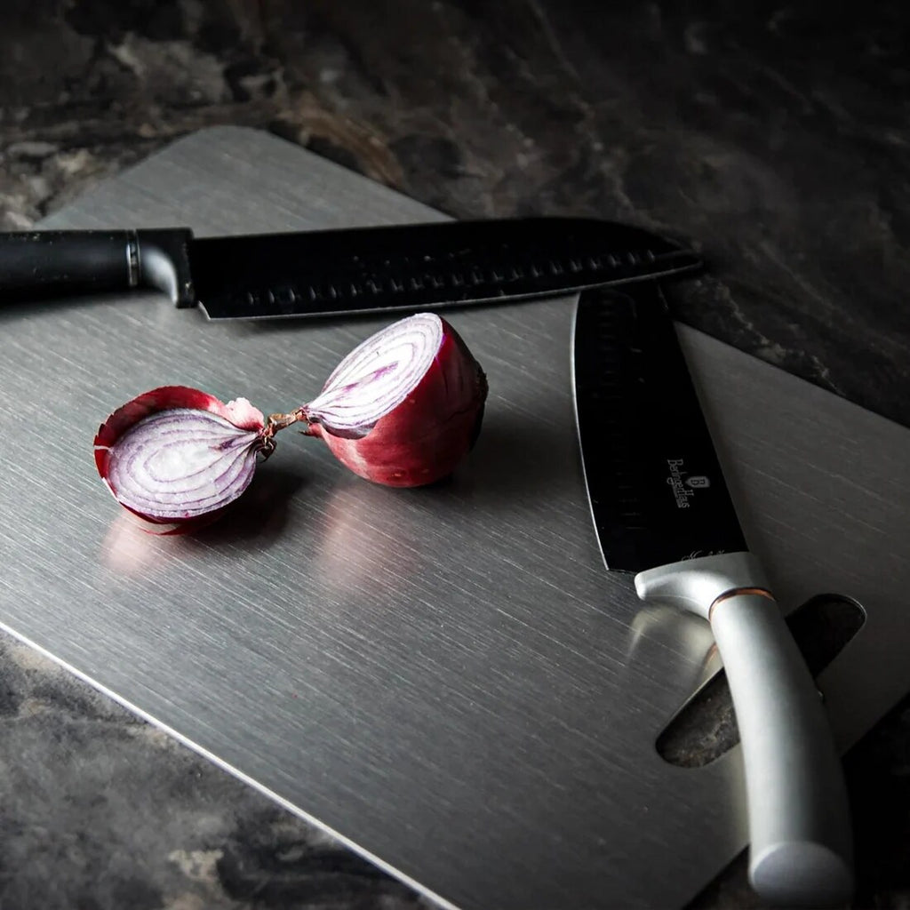 Titanium Cutting Board – Non-porous surface, lightweight, durable