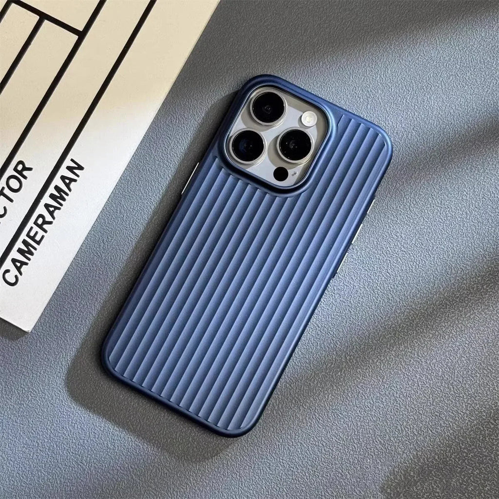 Titanium Shield iPhone Case – slim profile, shockproof, textured grip