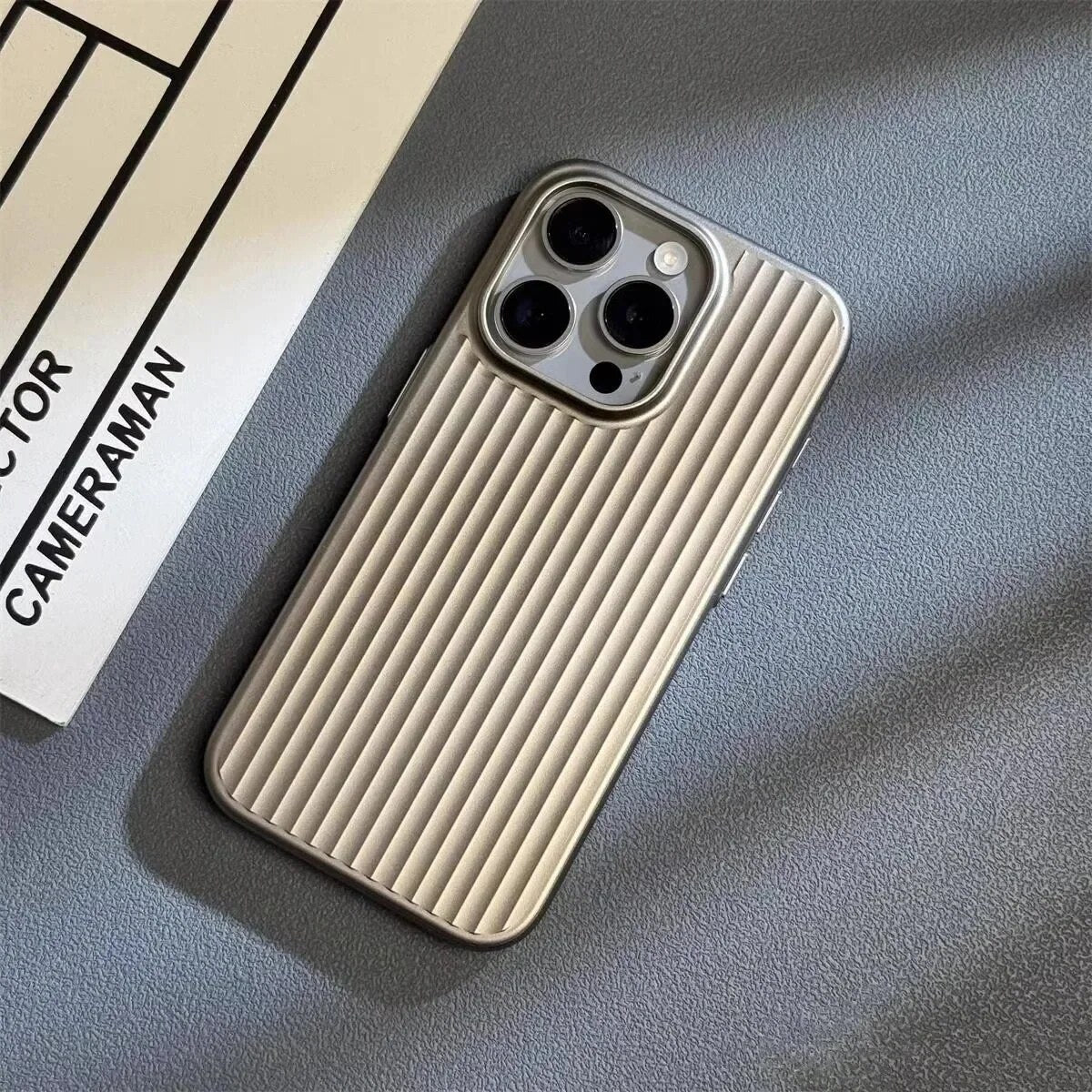 Titanium Shield iPhone Case – slim profile, shockproof, textured grip