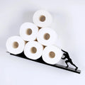 Toilet Roll Holder – Hercules figure, wall-mounted, metal