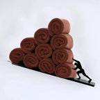 Toilet Roll Holder – Hercules figure, wall-mounted, metal